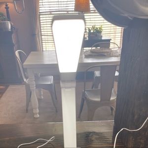 Table top desk/ office/ night stand, Dimmable light w/wireless phone charger